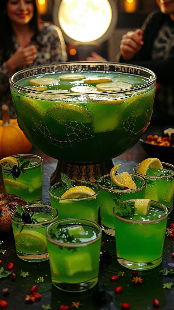eerie fruity halloween punch