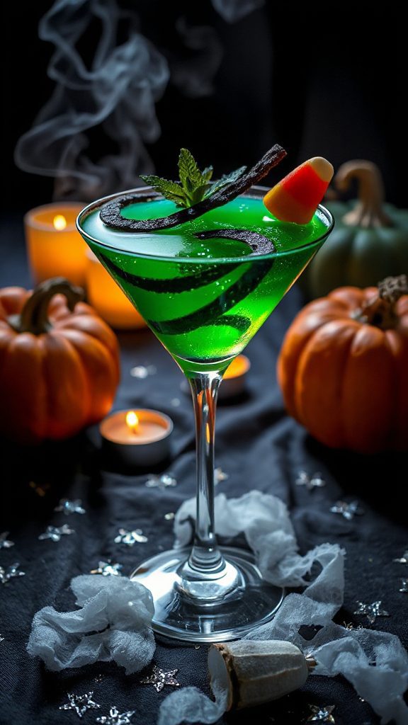 eerie halloween cocktail delight