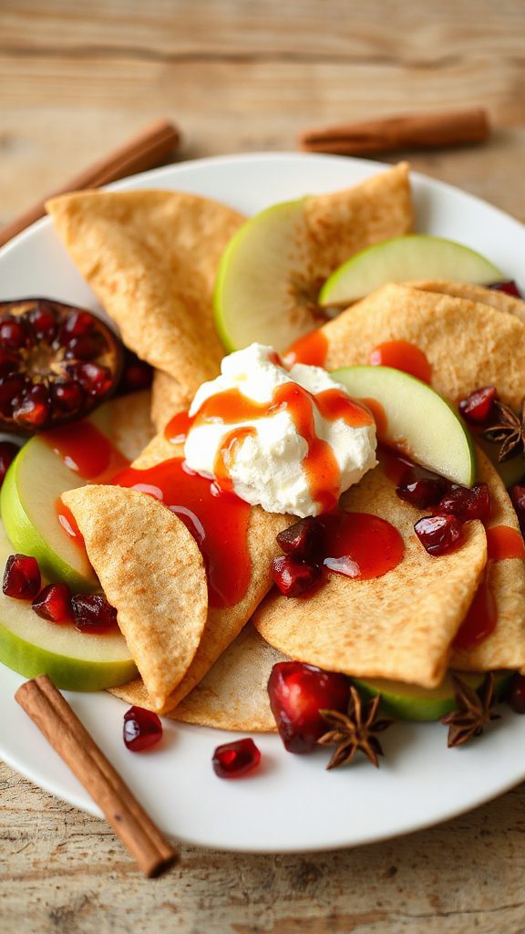 elegant apple cinnamon crepes