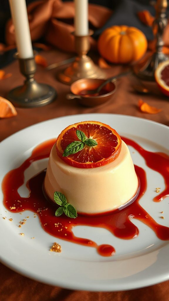 elegant blood orange dessert
