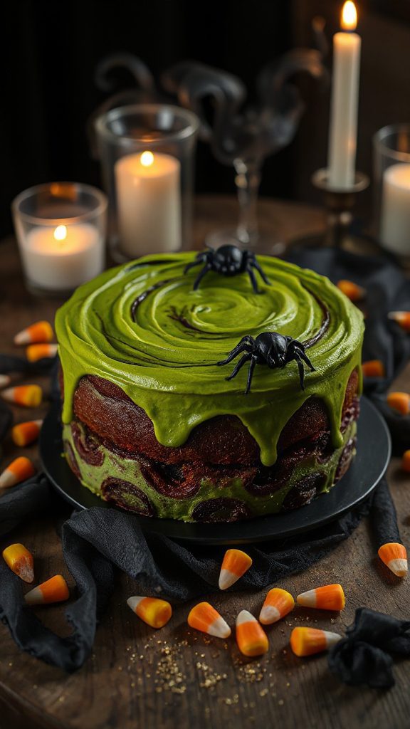 enchanting matcha poke cake