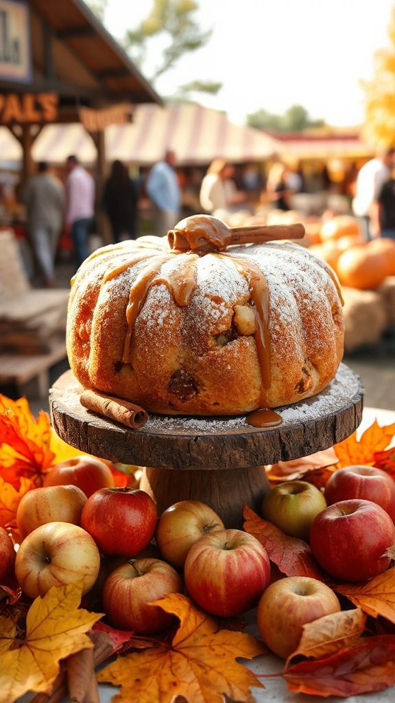 fall festival donut cake
