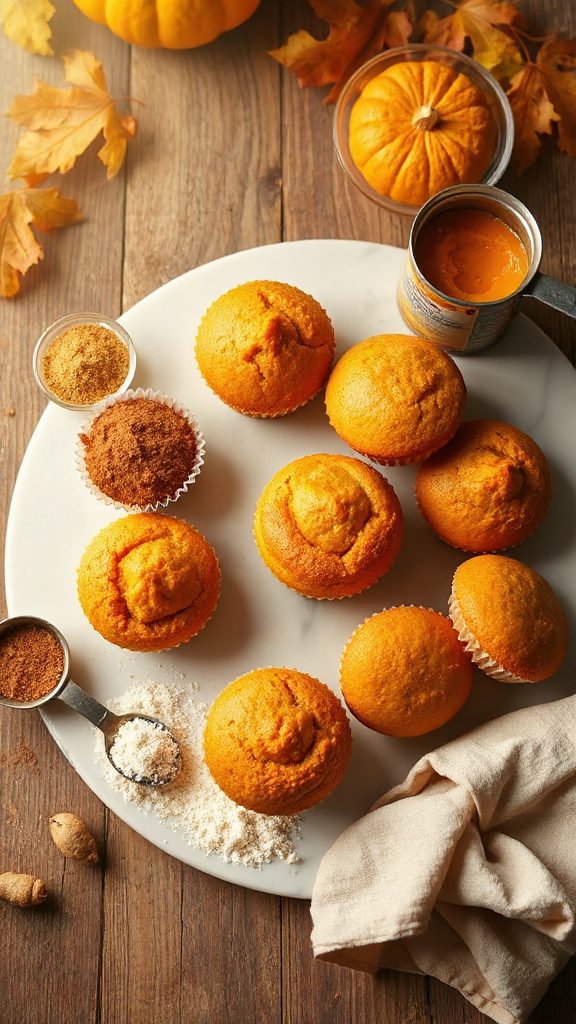 fall flavored pumpkin muffin recipe