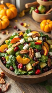 fall inspired healthy salad