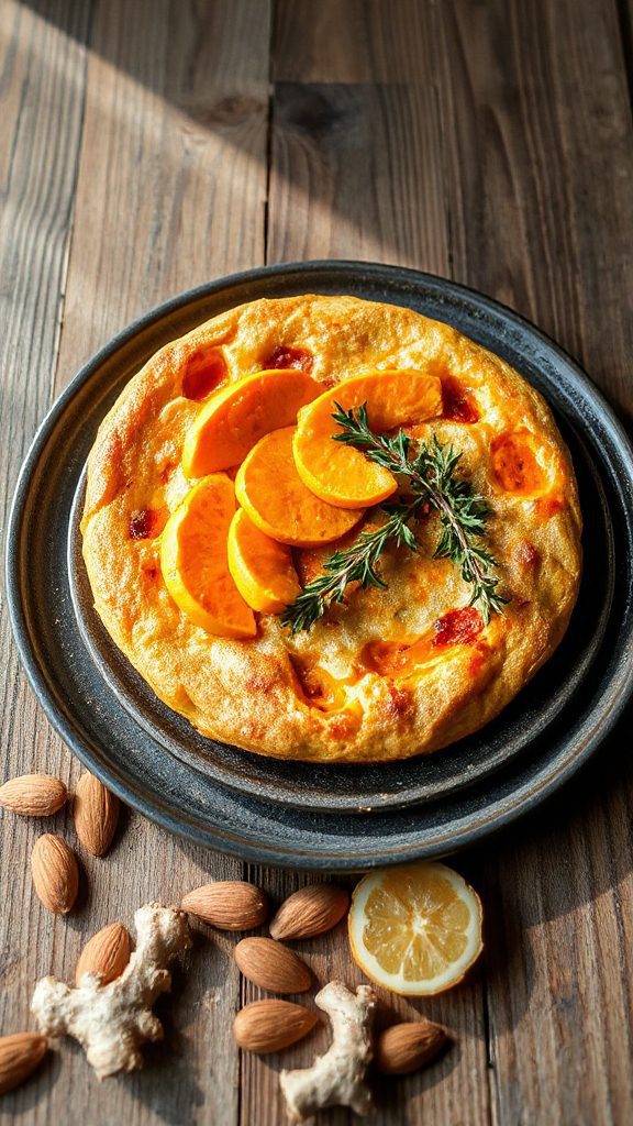 fermented sweet potato frittata