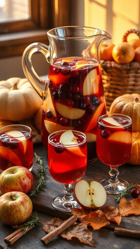 festive autumn fruit punch