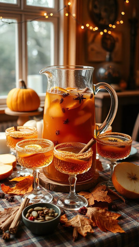 festive autumn pumpkin cocktail