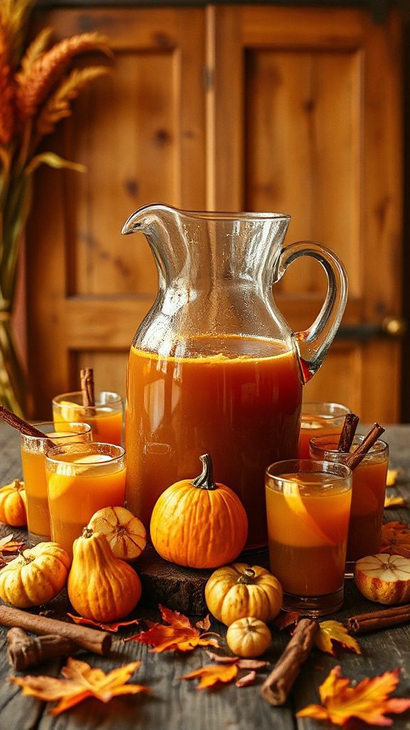 festive autumn pumpkin punch