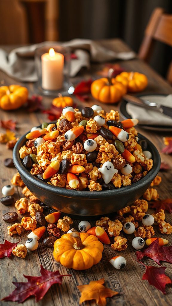 festive autumn snack mix