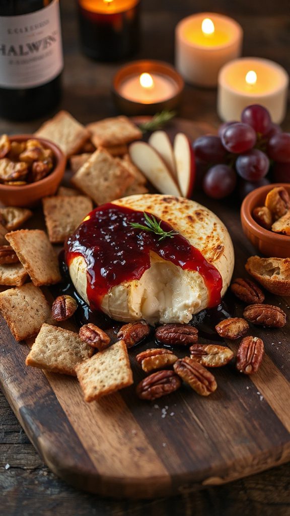festive baked brie appetizer