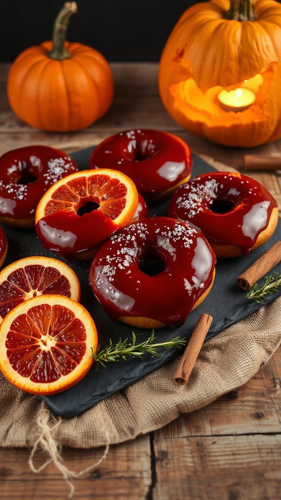 festive blood orange bagels