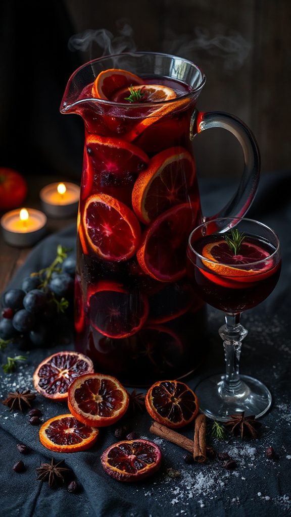 festive blood orange sangria