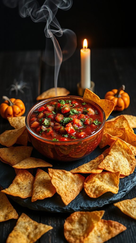 festive blood red salsa
