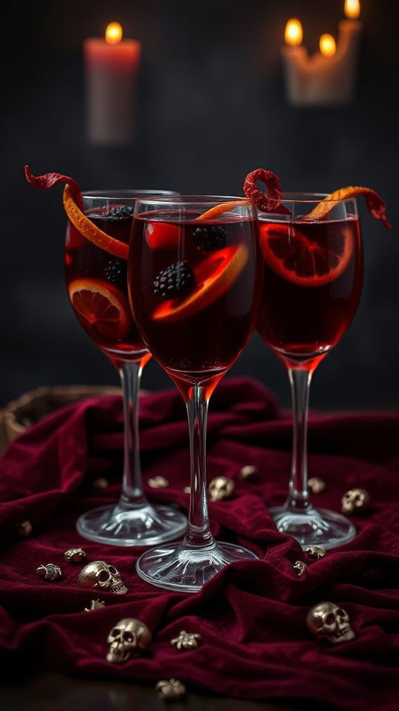 festive blood red sangria