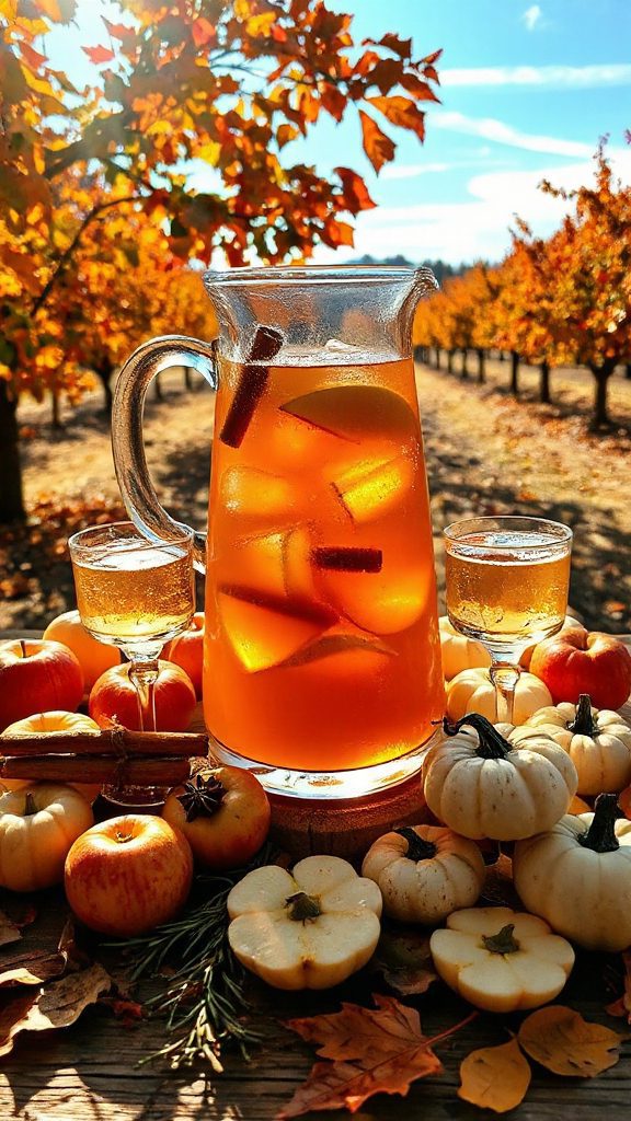 festive bourbon apple punch