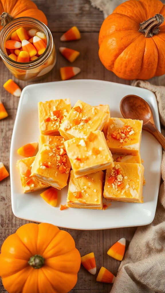 festive candy corn fudge