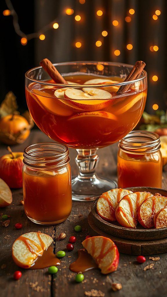 festive caramel apple cocktail