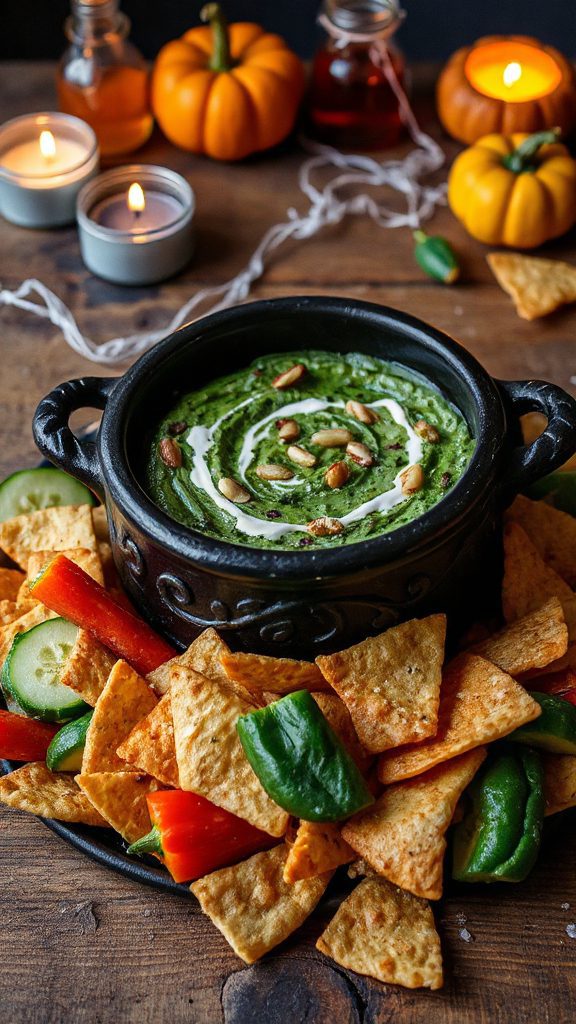 festive creamy spinach dip