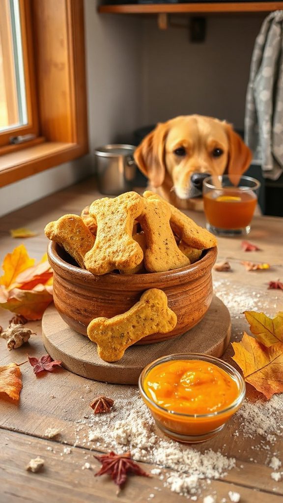 festive crunchy dog treats