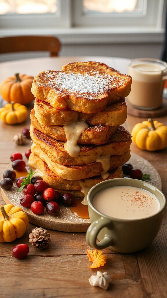 festive eggnog french toast