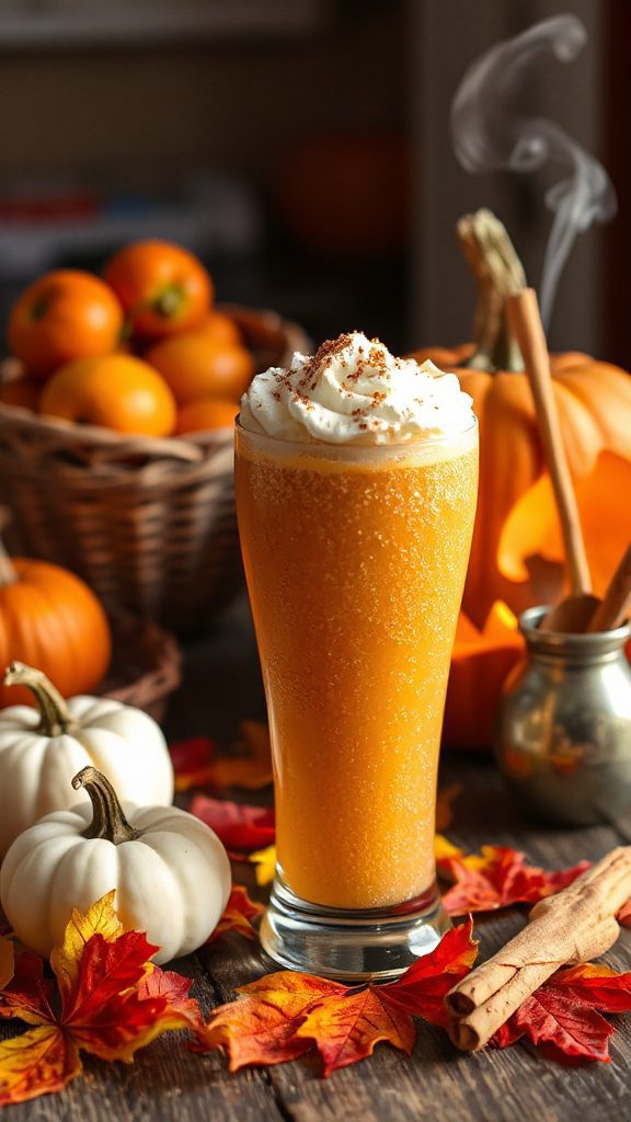 festive fizzy pumpkin drink