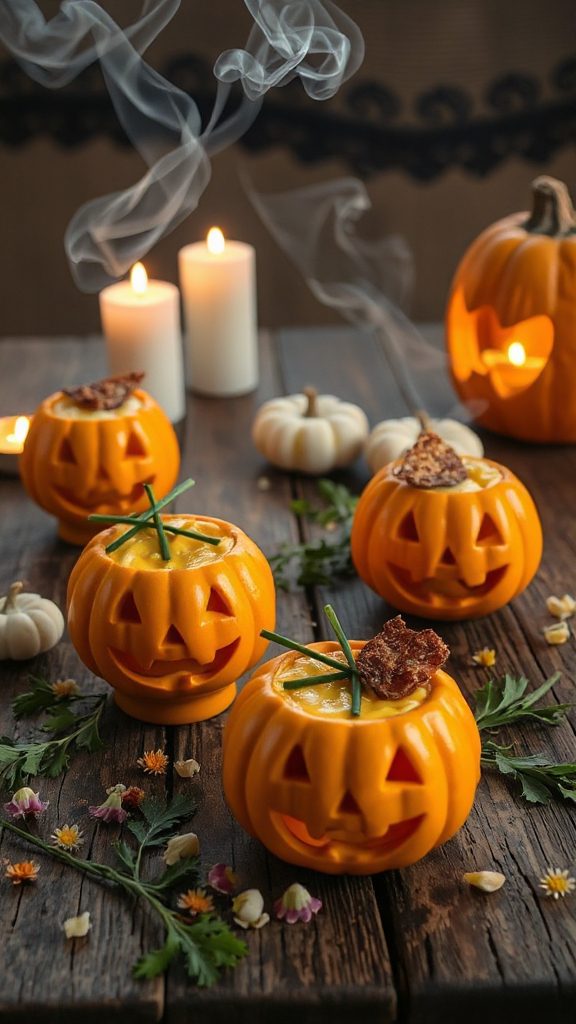 festive halloween egg cups