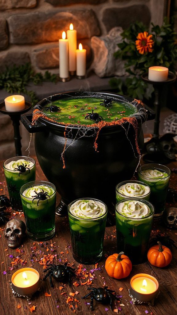 festive halloween fruity punch