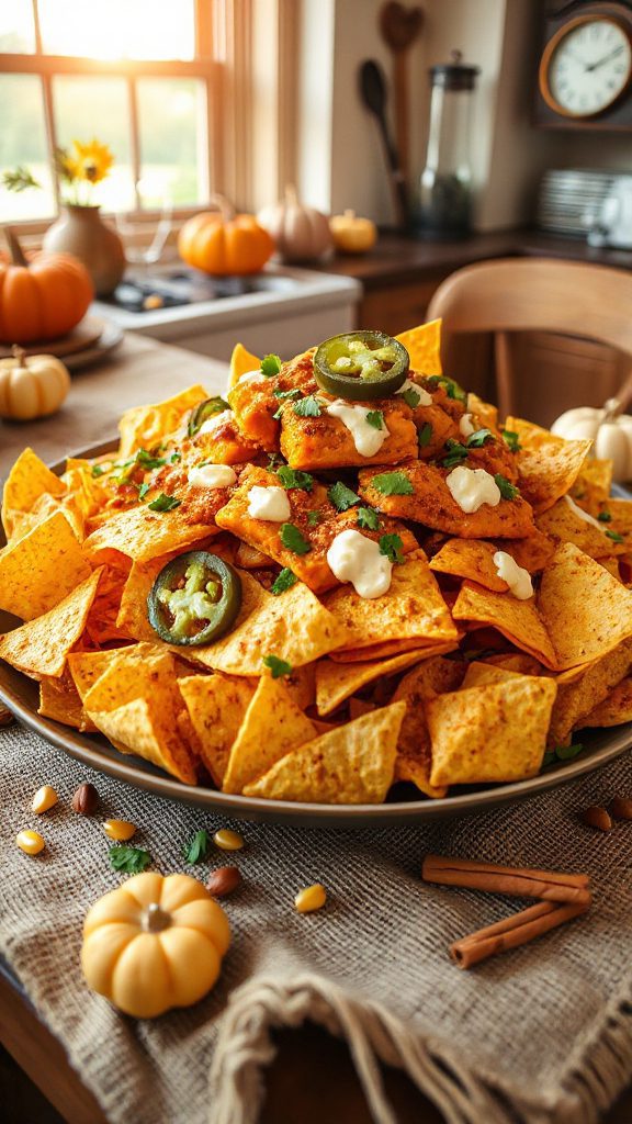 festive halloween nacho delight