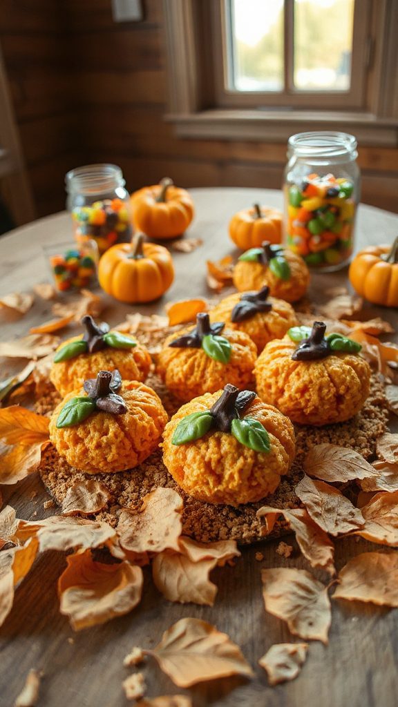 festive halloween pumpkin treats
