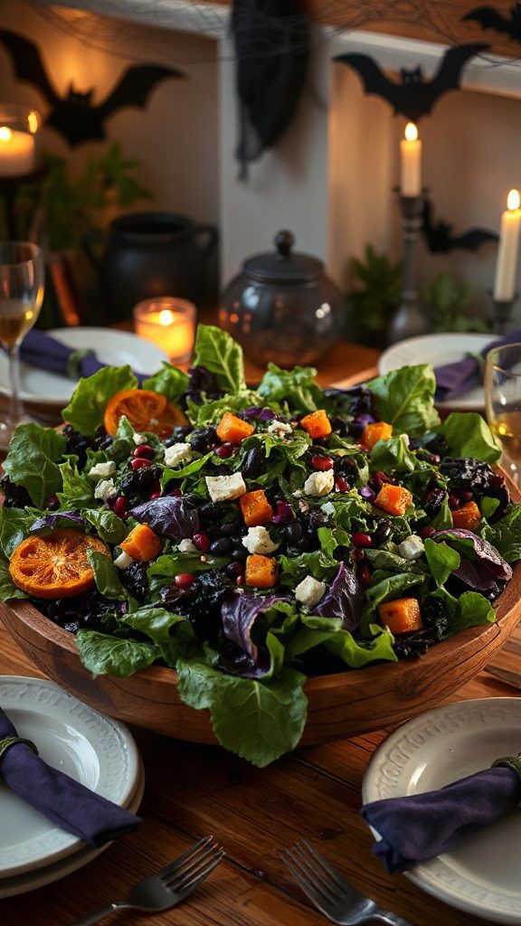 festive halloween salad delight