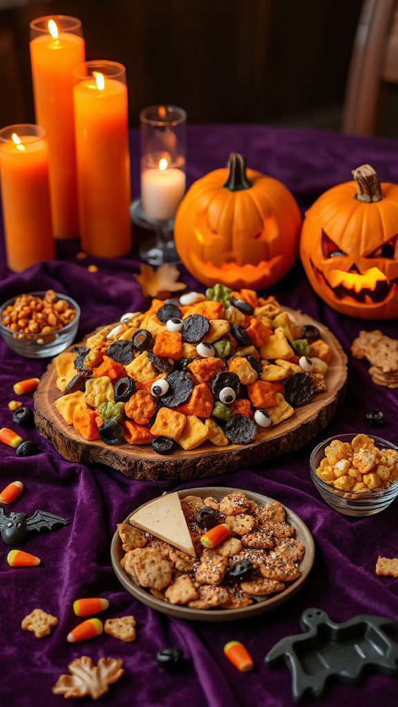 festive halloween snack mix