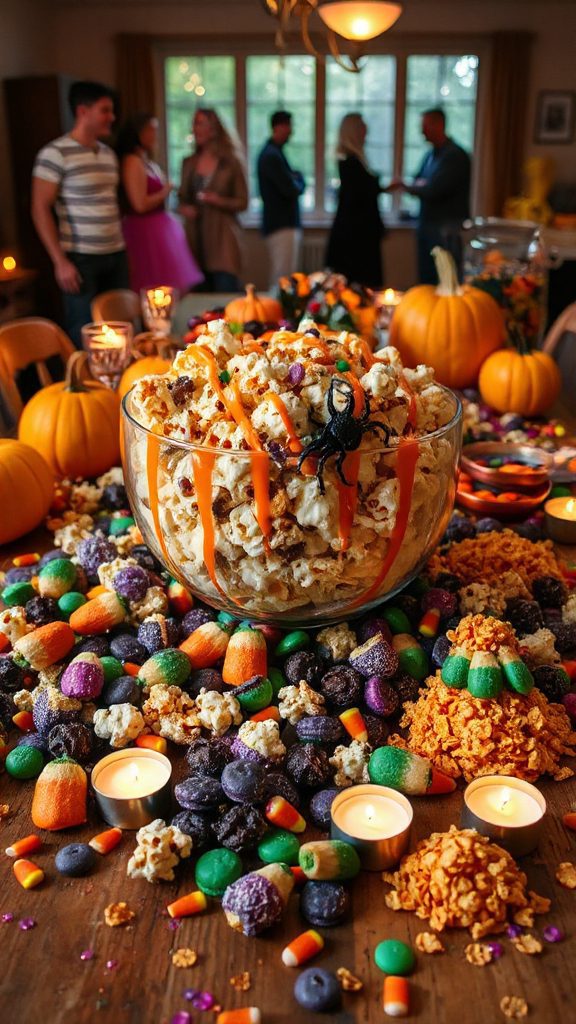 festive halloween snack mix