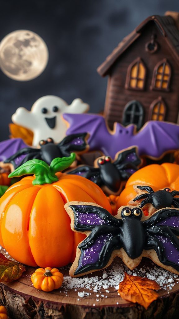 festive halloween sugar cookies