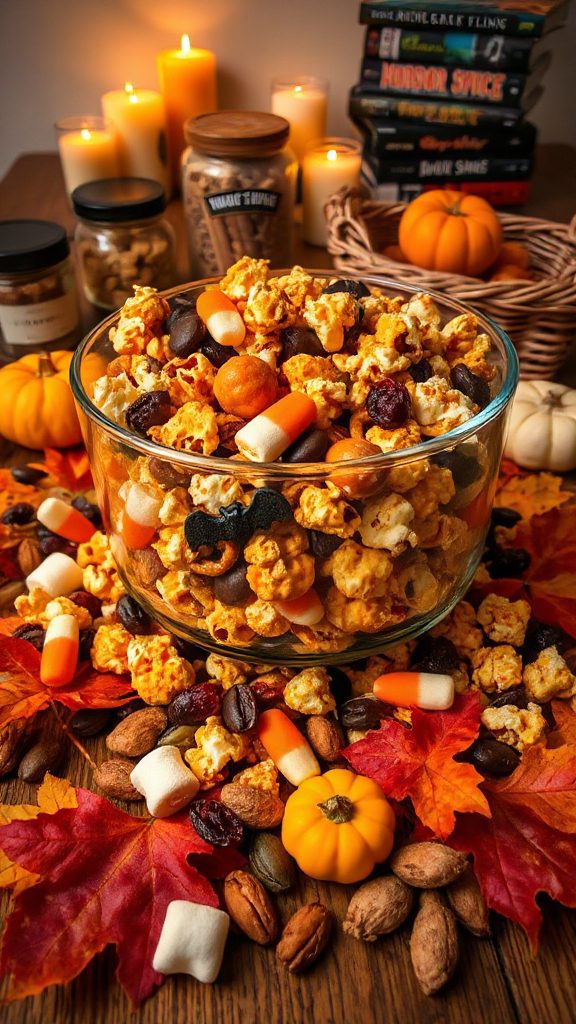 festive halloween trail mix