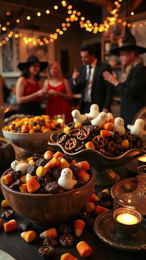festive halloween trail mix