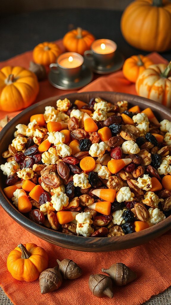 festive halloween trail mix