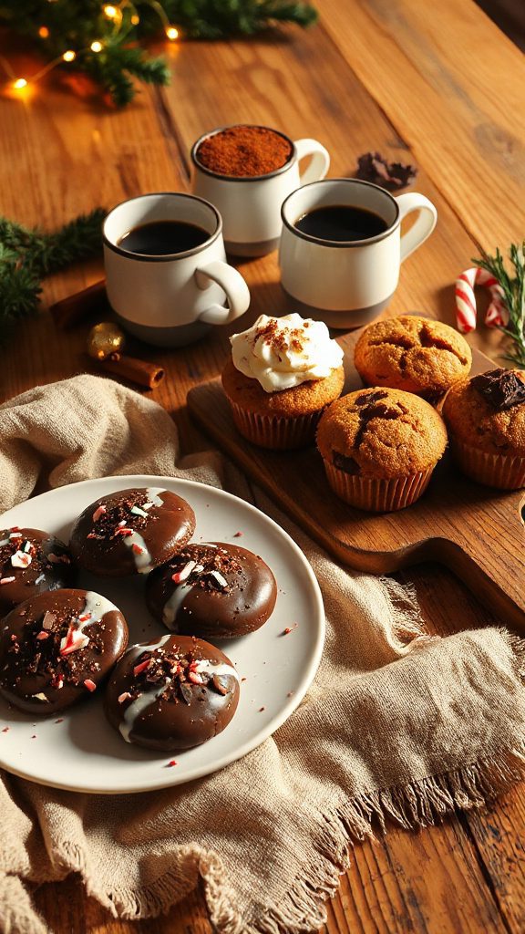 festive peppermint mocha cookies