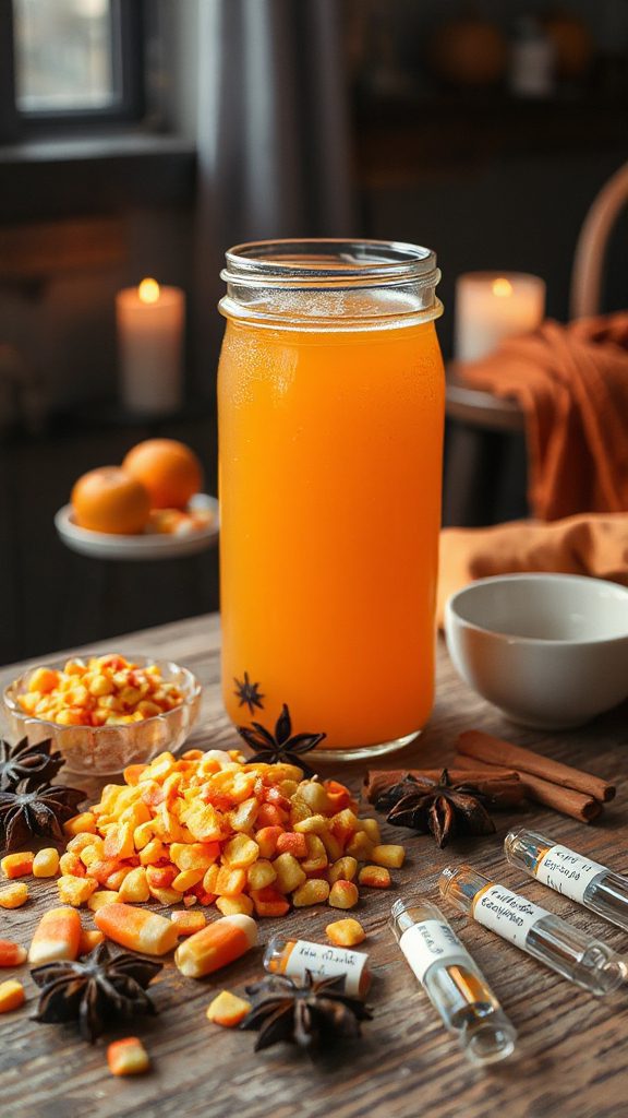 festive pineapple orange kombucha