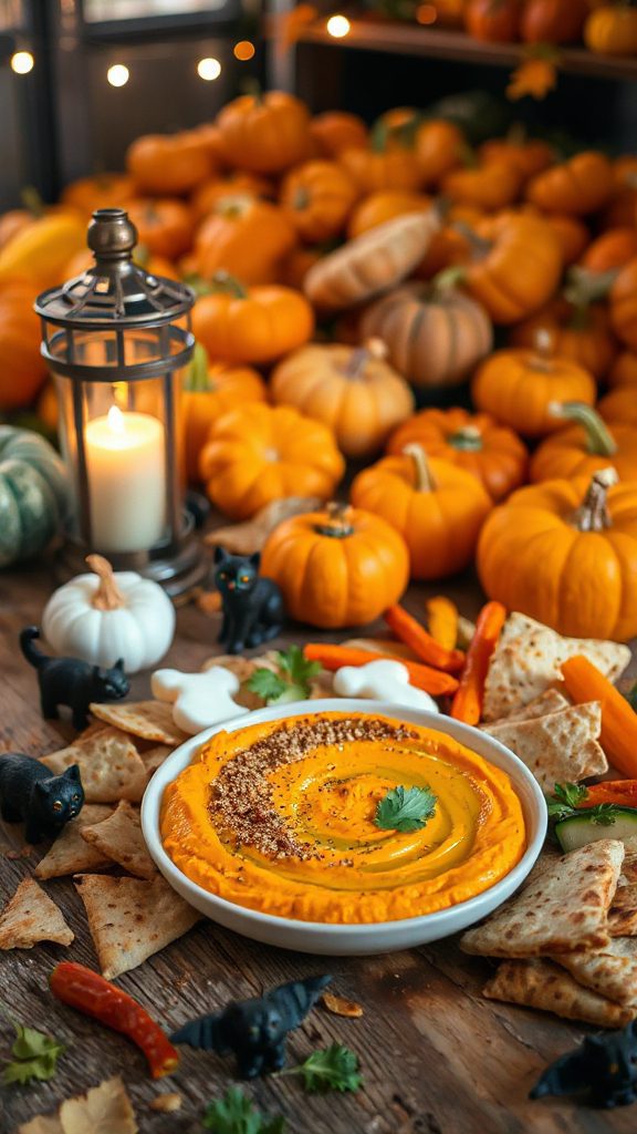 festive pumpkin hummus recipe