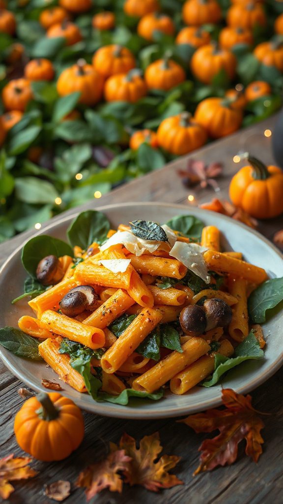 festive pumpkin pasta dish