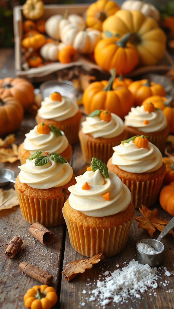 festive pumpkin patch cupcakes