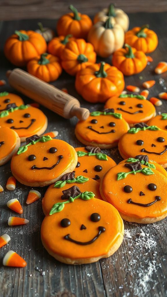 festive pumpkin shaped cookie recipe
