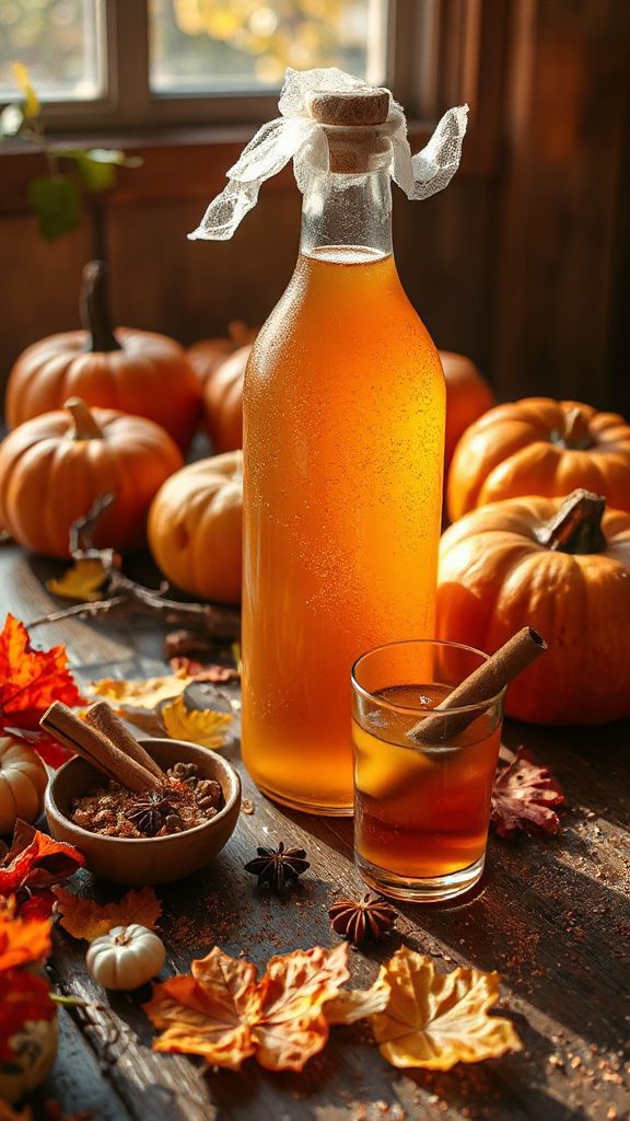 festive pumpkin spice beverage