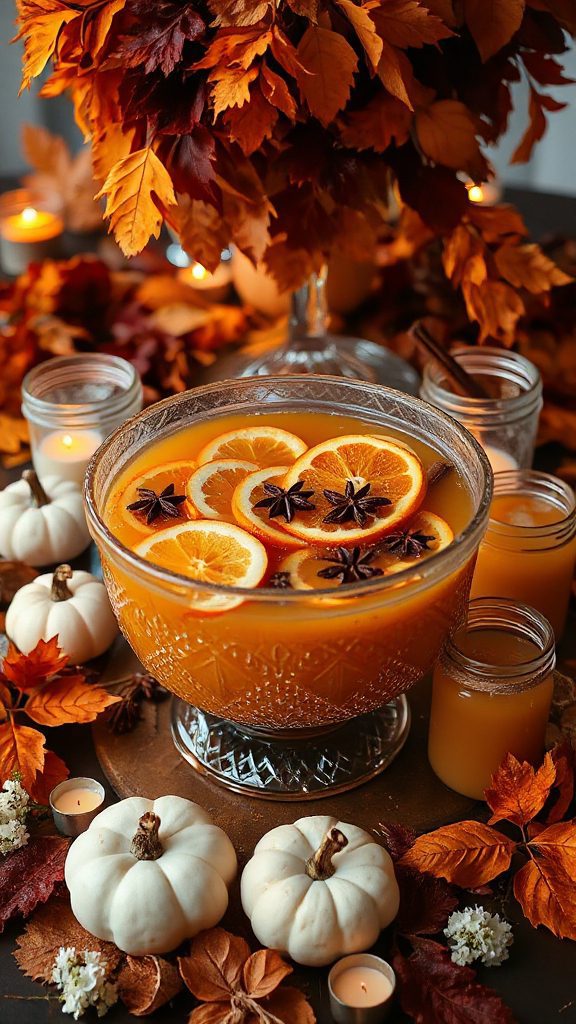 festive pumpkin spice sangria