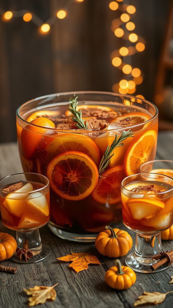 festive pumpkin spice sangria