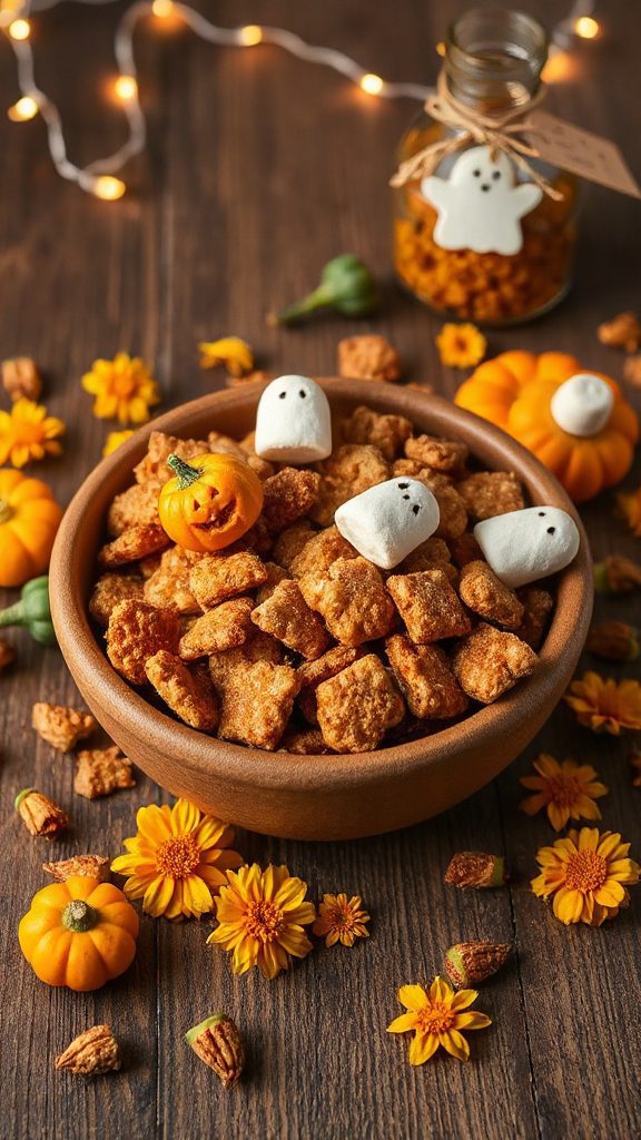 festive pumpkin spice snack