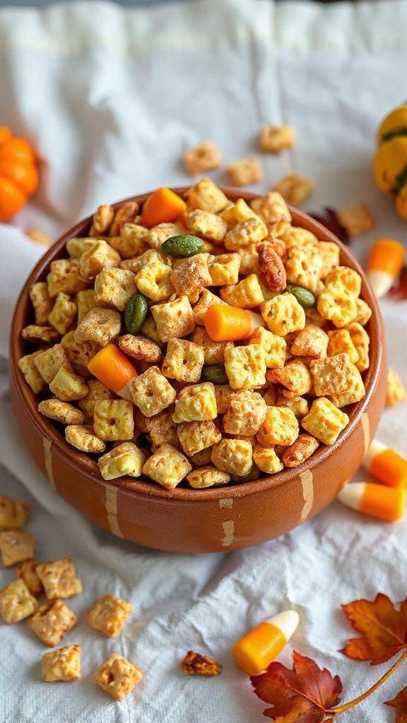 festive pumpkin spice snack