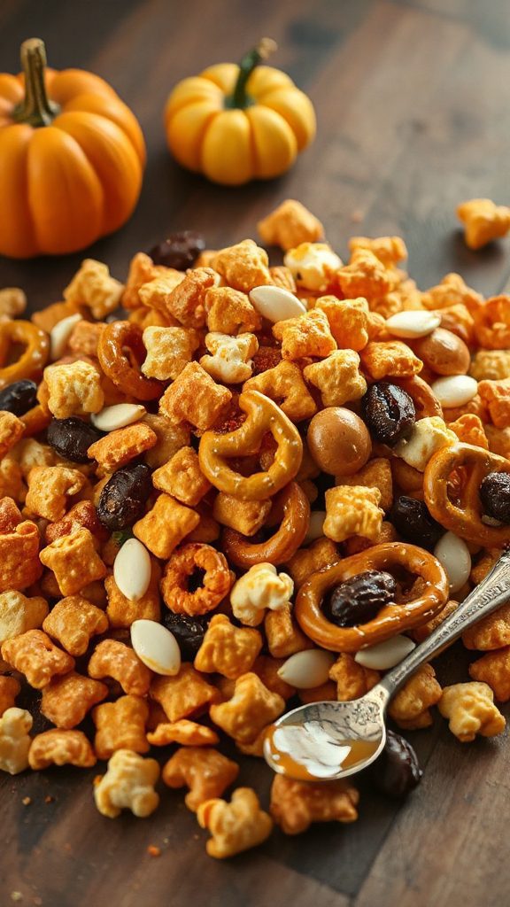 festive pumpkin spice snack