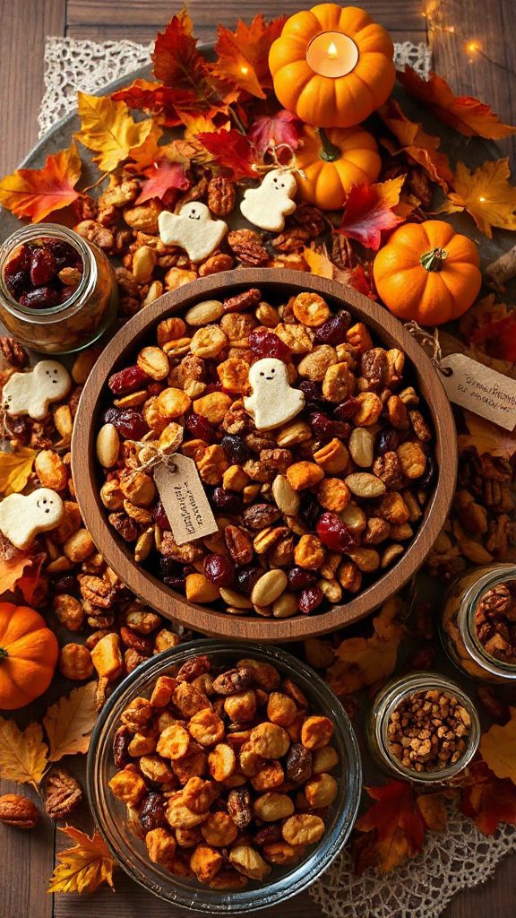festive pumpkin spice snack