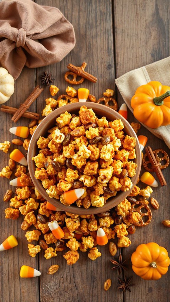 festive pumpkin spice snack